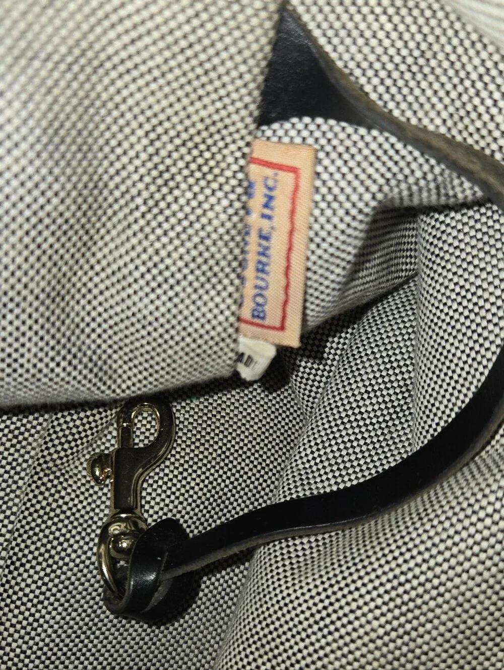 Dooney & Bourke Gray Logo Hobo with Black Trim
